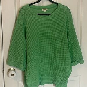 Umgee Green Crew Neck Sweater M
